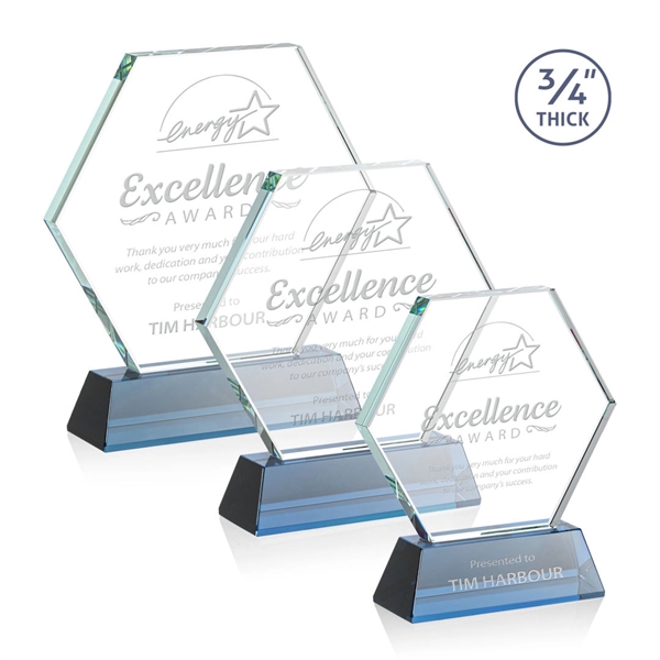 The Pickering Starfire Crystal Award features a brilliant 0.75” thick hexagon... from ASI 84592 St Regis Group / St Regis