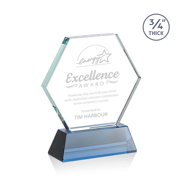 The Pickering Starfire Crystal Award features a brilliant 0.75” thick hexagon... from ASI 84592 St Regis Group / St Regis