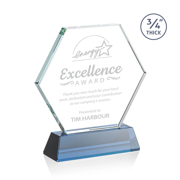The Pickering Starfire Crystal Award features a brilliant 0.75” thick hexagon... from ASI 84592 St Regis Group / St Regis