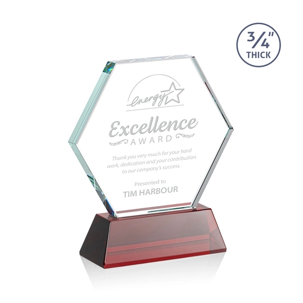 The Pickering Starfire Crystal Award features a brilliant 0.75” thick hexagon... from ASI 84592 St Regis Group / St Regis