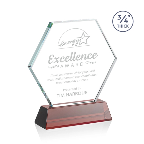 The Pickering Starfire Crystal Award features a brilliant 0.75” thick hexagon... from ASI 84592 St Regis Group / St Regis