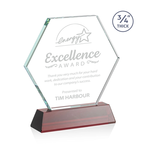 The Pickering Starfire Crystal Award features a brilliant 0.75” thick hexagon... from ASI 84592 St Regis Group / St Regis