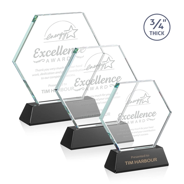 The Pickering Starfire Crystal Award features a brilliant 0.75” thick hexagon... from ASI 84592 St Regis Group / St Regis