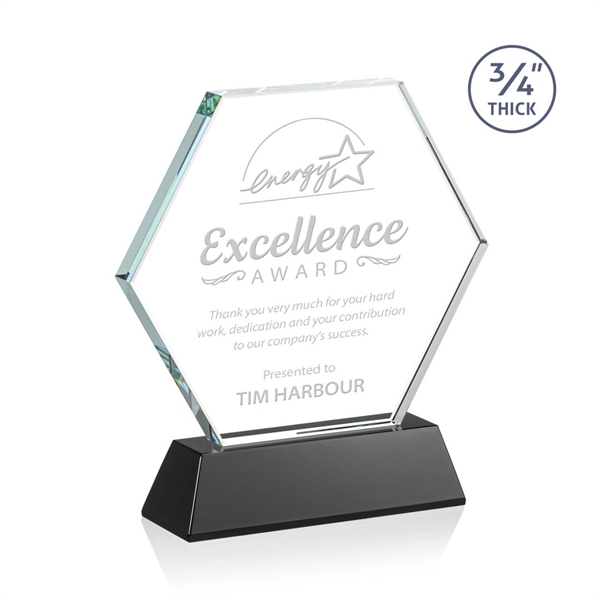 The Pickering Starfire Crystal Award features a brilliant 0.75” thick hexagon... from ASI 84592 St Regis Group / St Regis