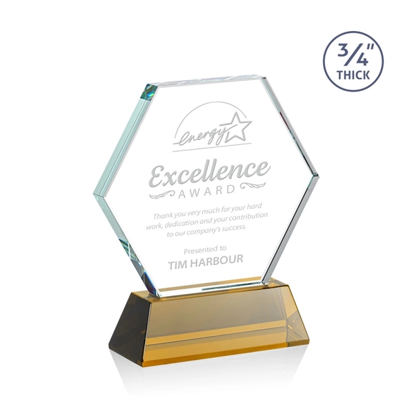 The Pickering Starfire Crystal Award features a brilliant 0.75” thick hexagon... from ASI 84592 St Regis Group / St Regis