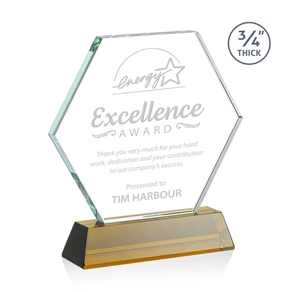 The Pickering Starfire Crystal Award features a brilliant 0.75” thick hexagon... from ASI 84592 St Regis Group / St Regis