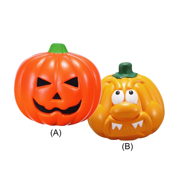 Pumpkin Stress Relievers, PU Material. Orange w/ Black and green Marking.... from ASI 31977 Adline Industries Inc