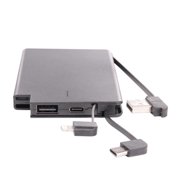 5,000mAh; 6-in-1 Universal built-in Lightning, Micro USB, USB-C, USB charging cables,... from ASI 62124 iClick, Inc. / iClick®