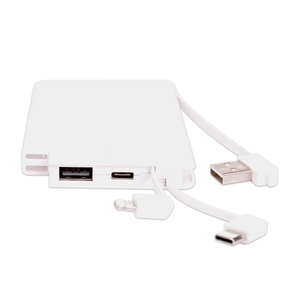 5,000mAh; 6-in-1 Universal built-in Lightning, Micro USB, USB-C, USB charging cables,... from ASI 62124 iClick, Inc. / iClick®