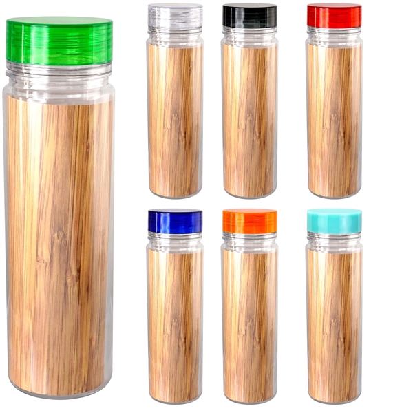 Clear View 18 oz. Full Color Bamboo Pattern Bottle... from ASI 30208 A P Specialties / AP Specialties