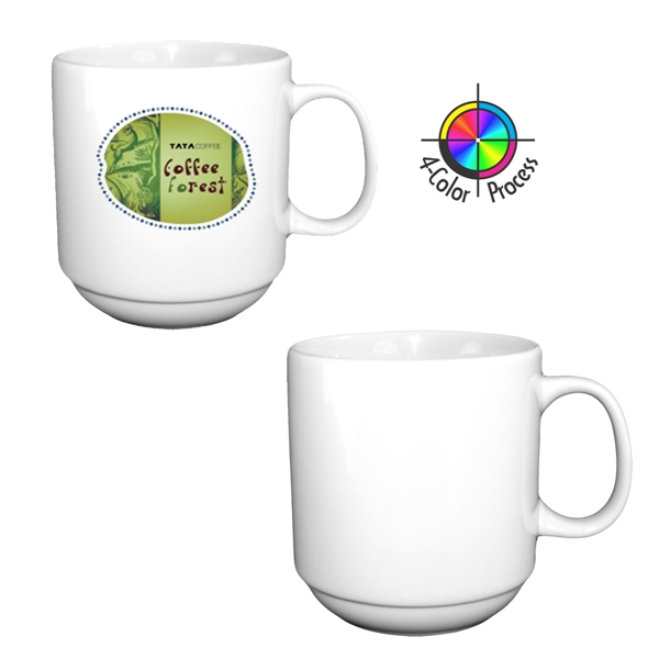 12oz Porcelain Stacking Mug... from ASI 80093 Pyrographics / Pyrographics Line