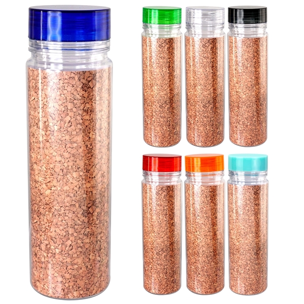 Clear View 18 oz. Full Color Cork Bottle... from ASI 30208 A P Specialties / AP Specialties
