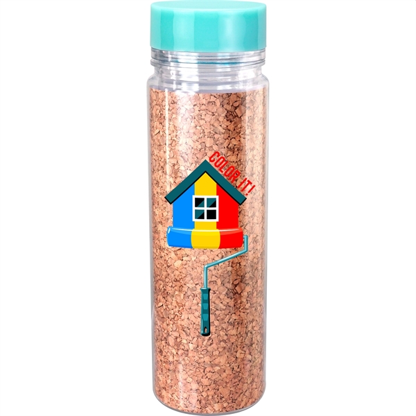 Clear View 18 oz. Full Color Cork Bottle... from ASI 30208 A P Specialties / AP Specialties