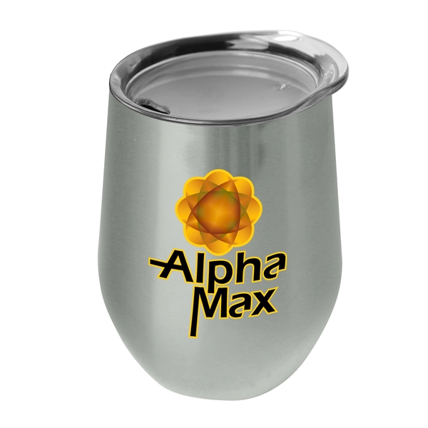 10 oz. Stainless Steel Wine Glass Shaped Tumbler... from ASI 55990 Garyline