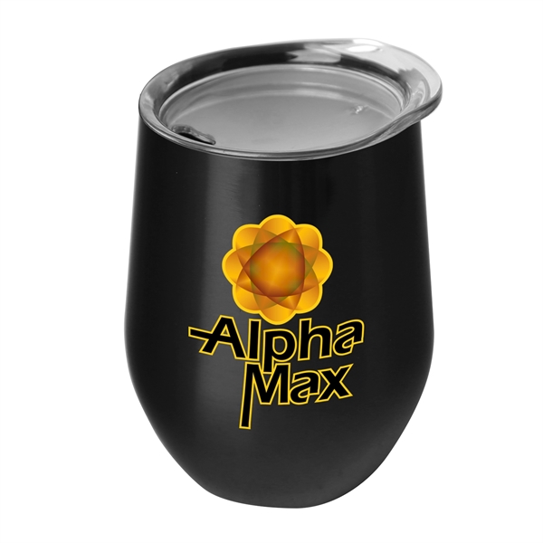 10 oz. Stainless Steel Wine Glass Shaped Tumbler... from ASI 55990 Garyline