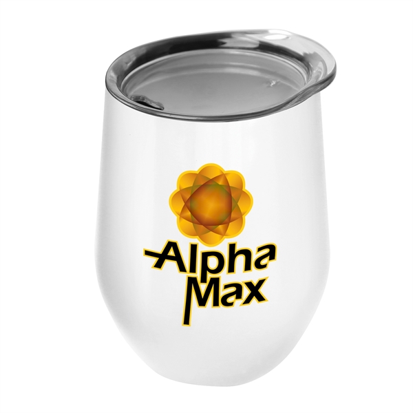 10 oz. Stainless Steel Wine Glass Shaped Tumbler... from ASI 55990 Garyline