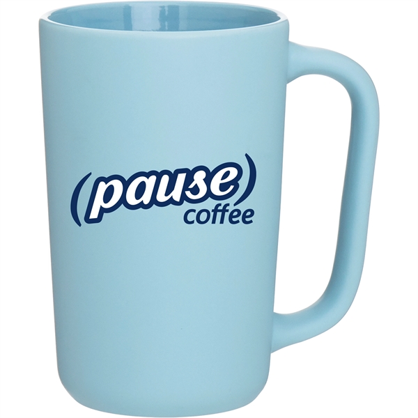 14 oz ceramic mug with matte colored exterior and glossy colored... from ASI 51197 ETS Express, LLC