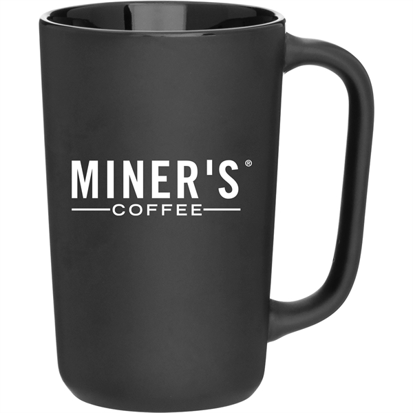 14 oz ceramic mug with matte colored exterior and glossy colored... from ASI 51197 ETS Express, LLC
