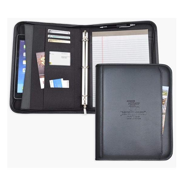 Zippered Padfolio with 1" Ring Binder... from ASI 34800 Alstar Creations / Alstar Line
