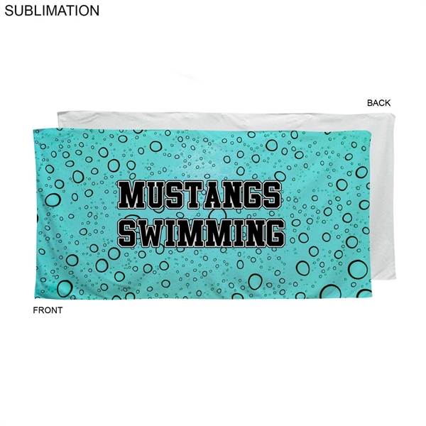 30" x 60" velour cotton blend swim towel with full-color sublimation... from ASI 53509 FIEL-Fairdeal Import & Export / FIEL