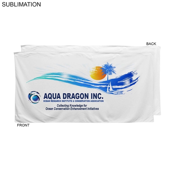 30" x 60" velour cotton blend beach towel with full-color sublimation... from ASI 53509 FIEL-Fairdeal Import & Export / FIEL