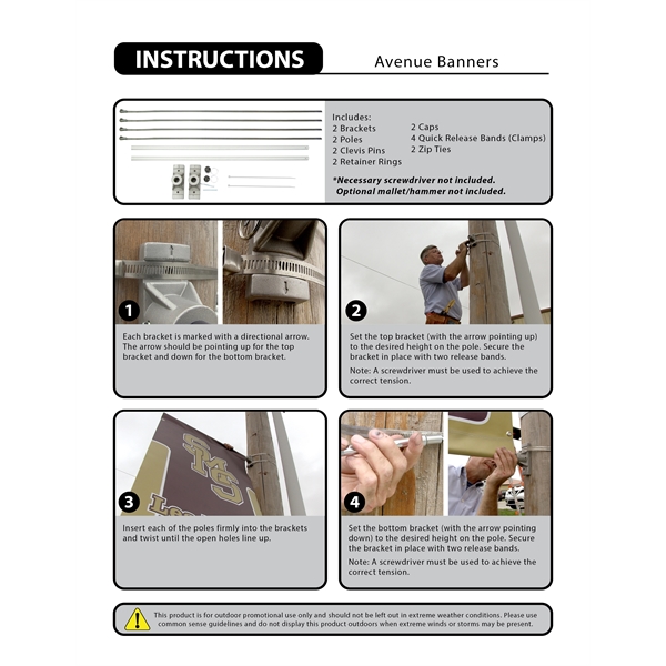 54" X 22" 3 Color Imprint Custom Sunbrella Avenue Banner... from ASI 80228 Quinn
