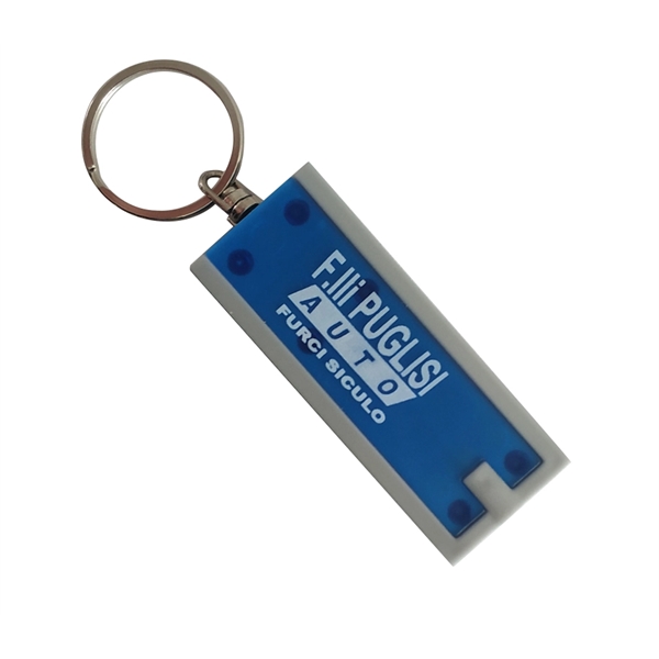 Rectangular mini LED flashlight with single LED light and swivel split... from ASI 37218 Athena Promo (tm)