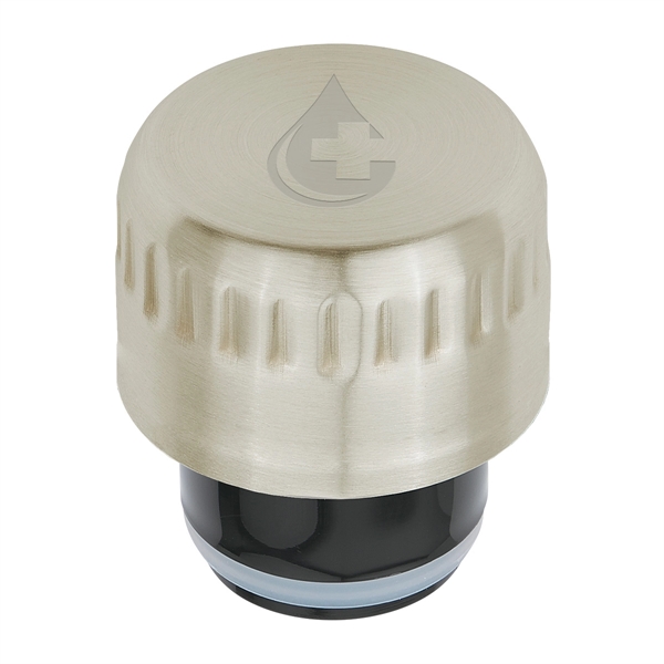 16 Oz. Stainless Steel Woodtone Vacuum Bottle... from ASI 61125 Hit Promotional Products