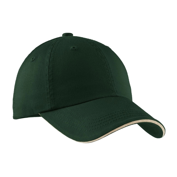 Port Authority Sandwich Bill Cap with Striped Closure.... from ASI 84863 SanMar