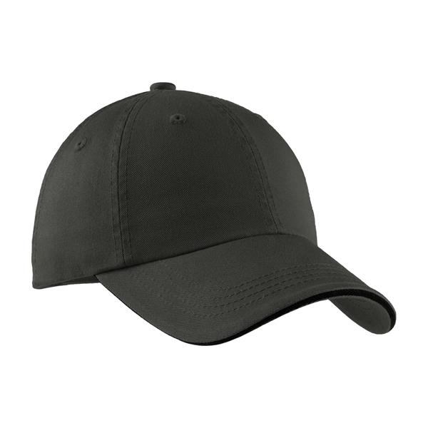 Port Authority Sandwich Bill Cap with Striped Closure.... from ASI 84863 SanMar