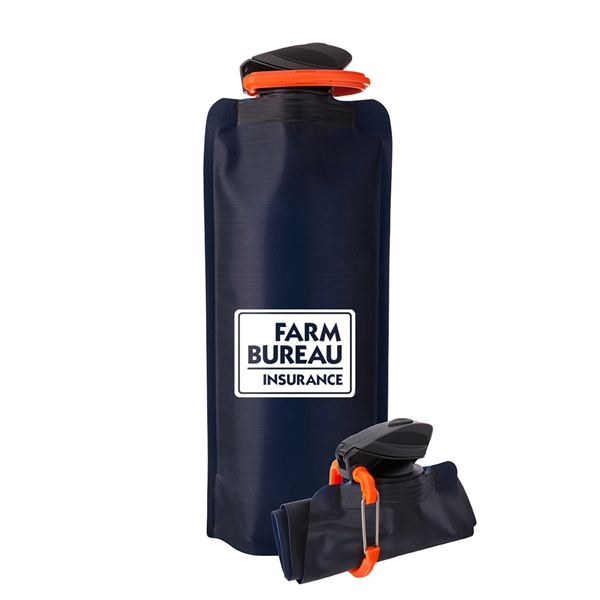 The 1 Liter Vapur Eclipse is a foldable hydration bottle. Featuring... from ASI 46170 Compass Industries Inc