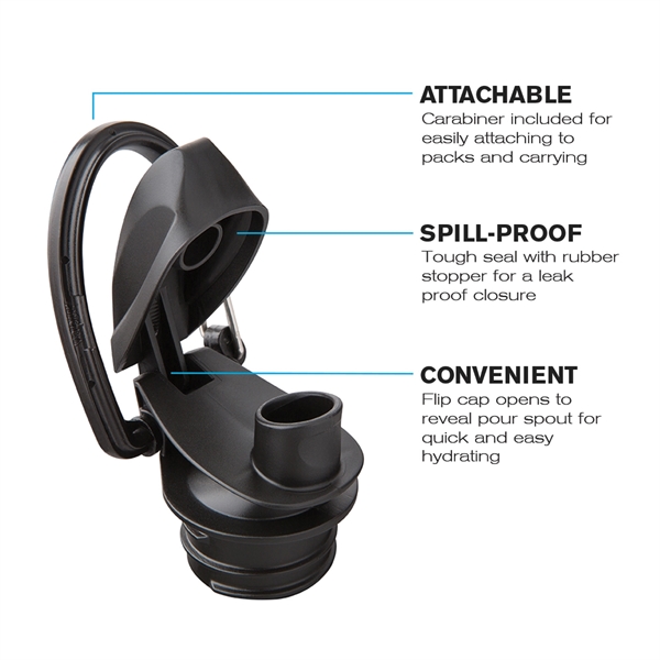 The 1 Liter Vapur Eclipse is a foldable hydration bottle. Featuring... from ASI 46170 Compass Industries Inc