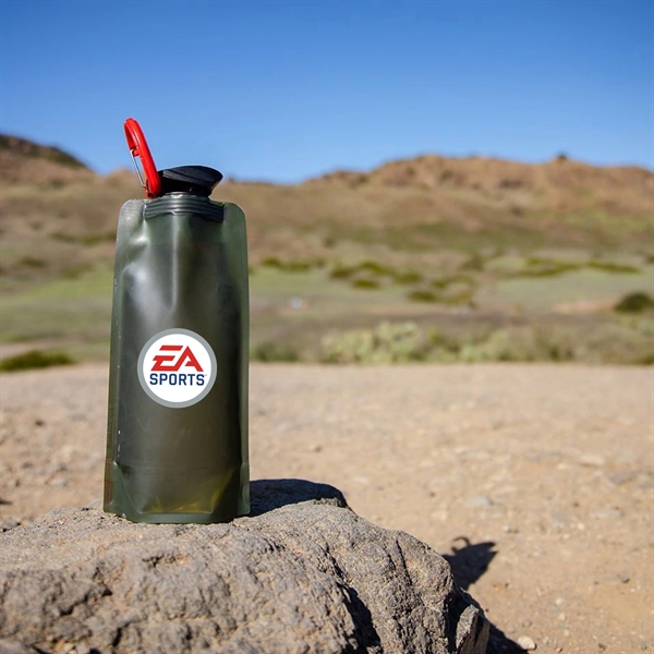 The 1 Liter Vapur Eclipse is a foldable hydration bottle. Featuring... from ASI 46170 Compass Industries Inc