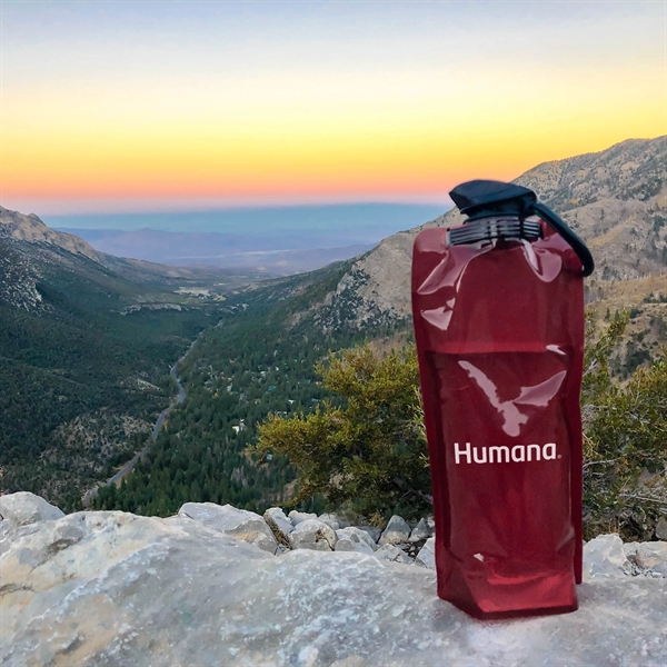 The 1 Liter Vapur Eclipse is a foldable hydration bottle. Featuring... from ASI 46170 Compass Industries Inc