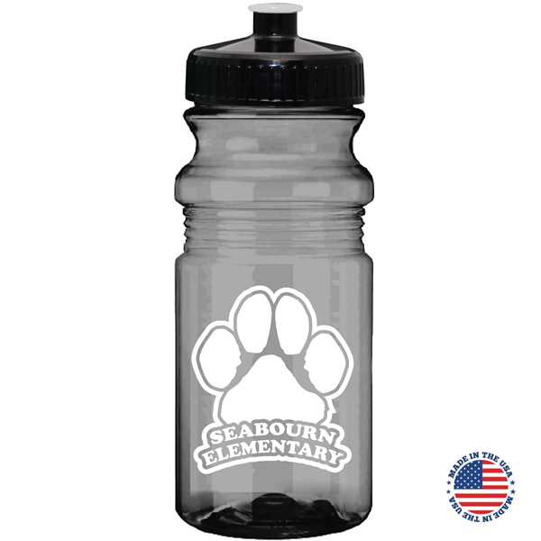 20 oz. Translucent USA-Made Bike Bottle with Matching Lid... from ASI 80060 VisionUSA