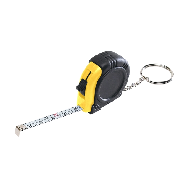 Rubber tape measure key tag, 39" retractable steel tape.... from ASI 61125 Hit Promotional Products / Hit®