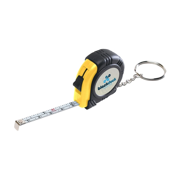 Rubber tape measure key tag, 39" retractable steel tape.... from ASI 61125 Hit Promotional Products / Hit®