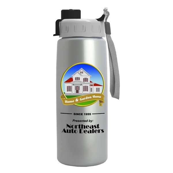 26 oz Metalike Flair Bottle - Quick Snap Lid - Digital... from ASI 55990 Garyline