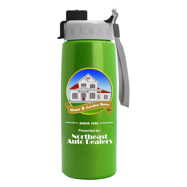 26 oz Metalike Flair Bottle - Quick Snap Lid - Digital... from ASI 55990 Garyline