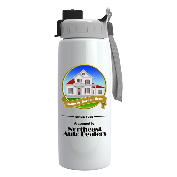 26 oz Metalike Flair Bottle - Quick Snap Lid - Digital... from ASI 55990 Garyline