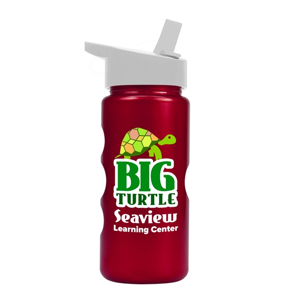 Mini Peak - 22 oz. Tritan™ Metalike Bottle With Flip Straw... from ASI 55990 Garyline