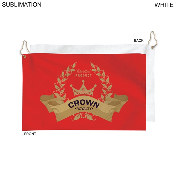 Colored Velour Terry Cotton Blend Golf Towel, Finished size 12x18, Nofold... from ASI 53509 FIEL-Fairdeal Import & Export / FIEL