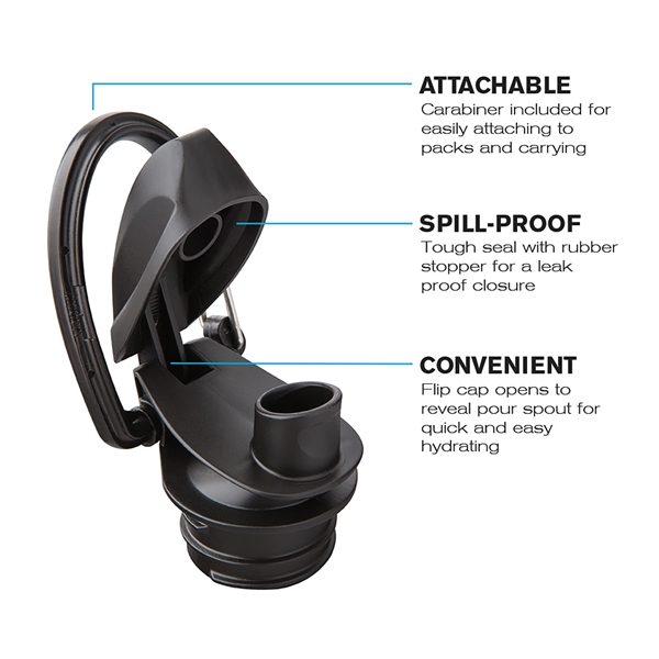 The 1 Liter Vapur Element Series is a foldable hydration bottle.... from ASI 46170 Compass Industries Inc