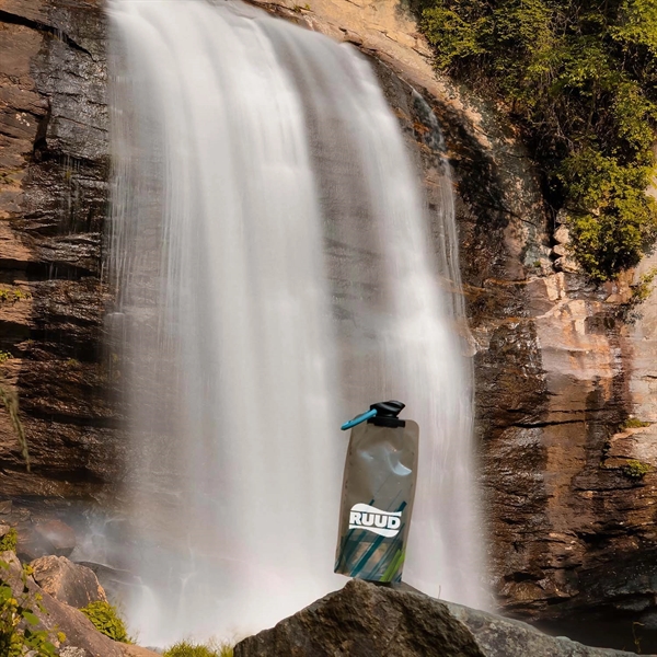 The 1 Liter Vapur Element Series is a foldable hydration bottle.... from ASI 46170 Compass Industries Inc