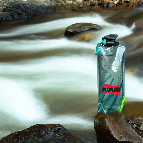The 1 Liter Vapur Element Series is a foldable hydration bottle.... from ASI 46170 Compass Industries Inc