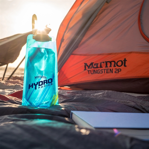 The 1 Liter Vapur Element Series is a foldable hydration bottle.... from ASI 46170 Compass Industries Inc