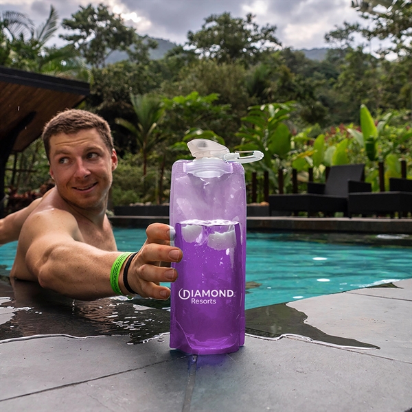 The .7 Liter Vapur Gradient Series is a foldable hydration bottle.... from ASI 46170 Compass Industries Inc