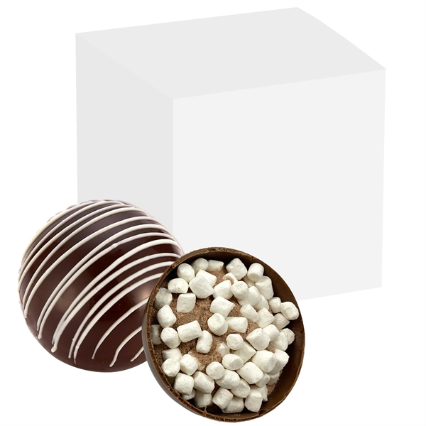 Mega dark chocolate bomb gift box. Dark chocolate shell filled w/... from ASI 71685 Midnite Snax®