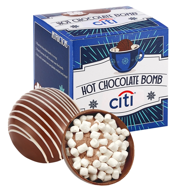 Mega milk chocolate bomb gift box. Milk chocolate shell filled w/... from ASI 71685 Midnite Snax®