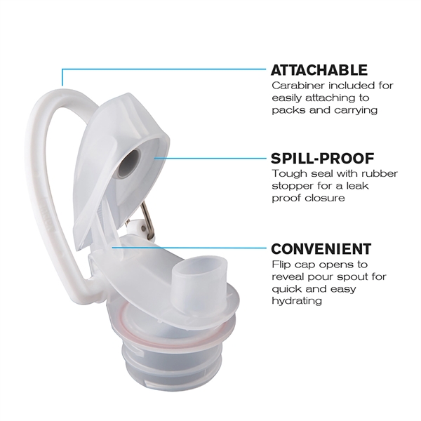 The 1 Liter Vapur Eclipse Series is a foldable hydration bottle.... from ASI 46170 Compass Industries Inc